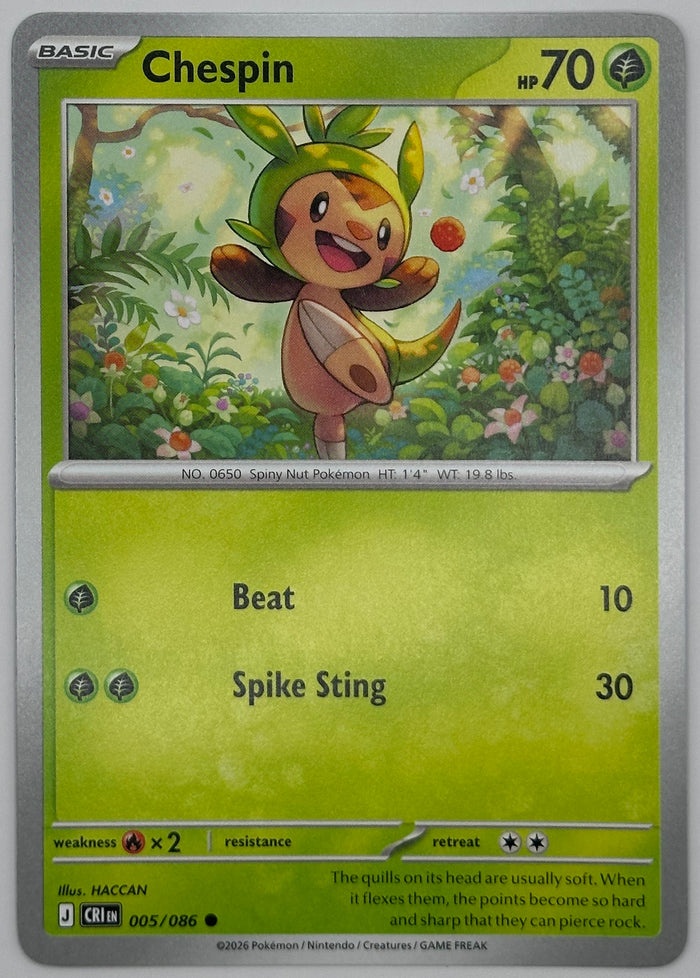 Chespin 005/086 ME04: Chaos Rising