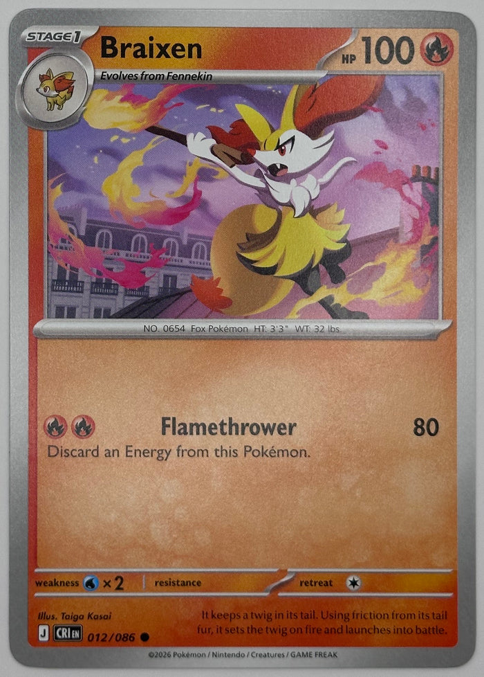 Braixen 012/086 ME04: Chaos Rising