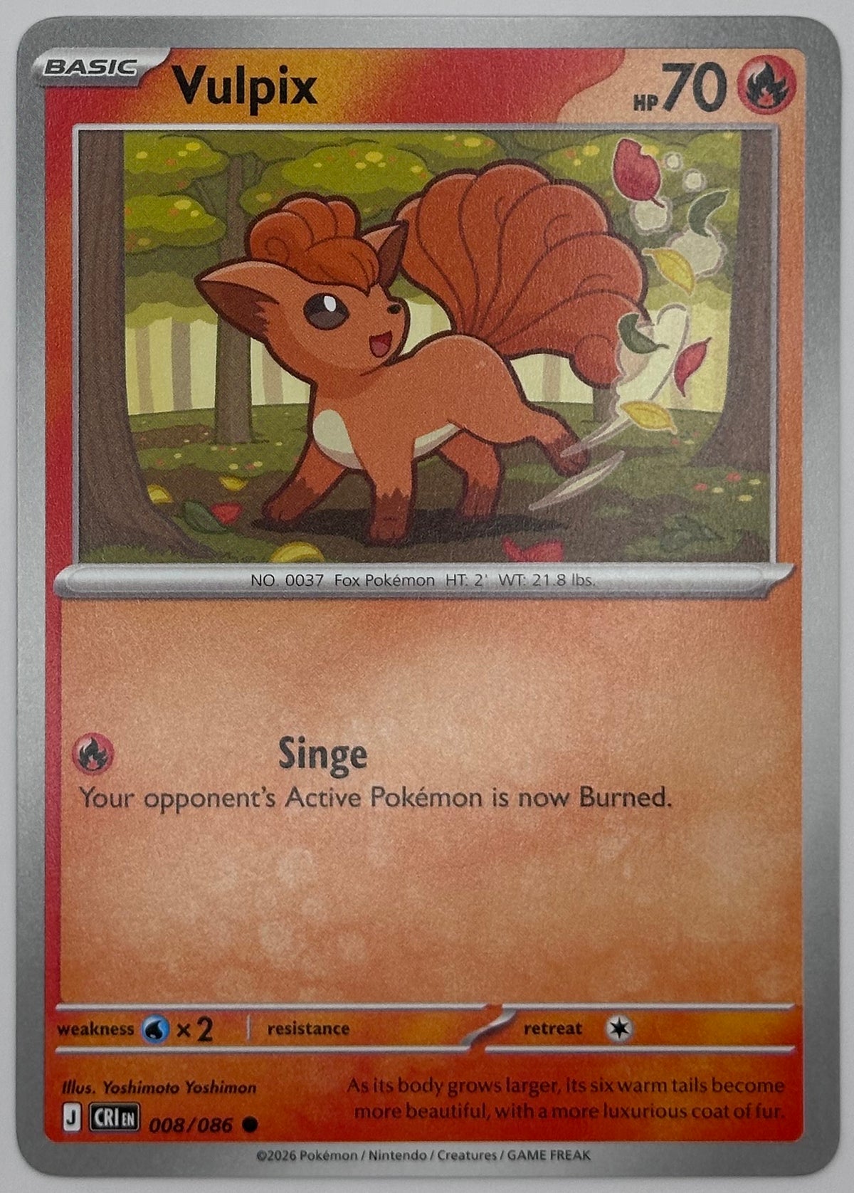 Vulpix 008/086 ME04: Chaos Rising
